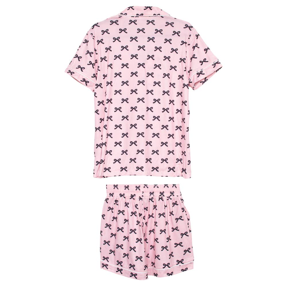 Mini Coquette Bow Pajama Set - Milly's Boutique