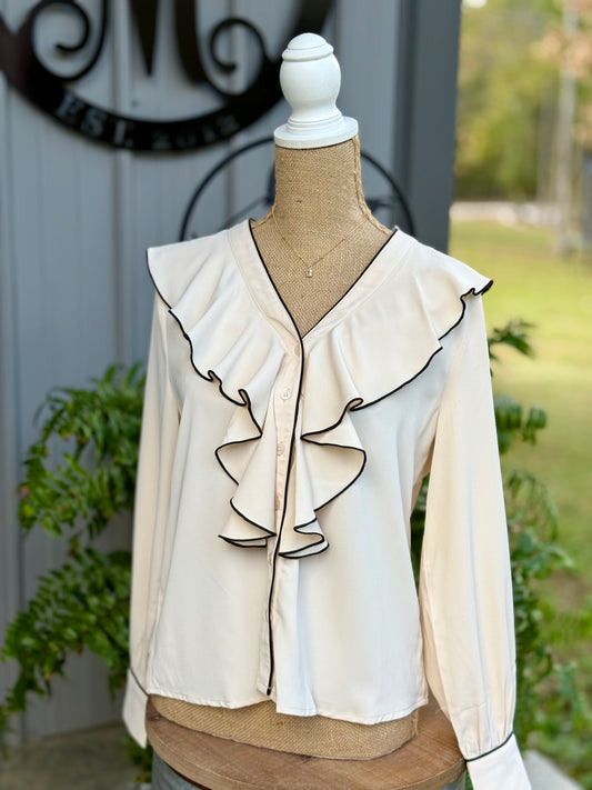 Myra Ruffle Top - Milly's Boutique