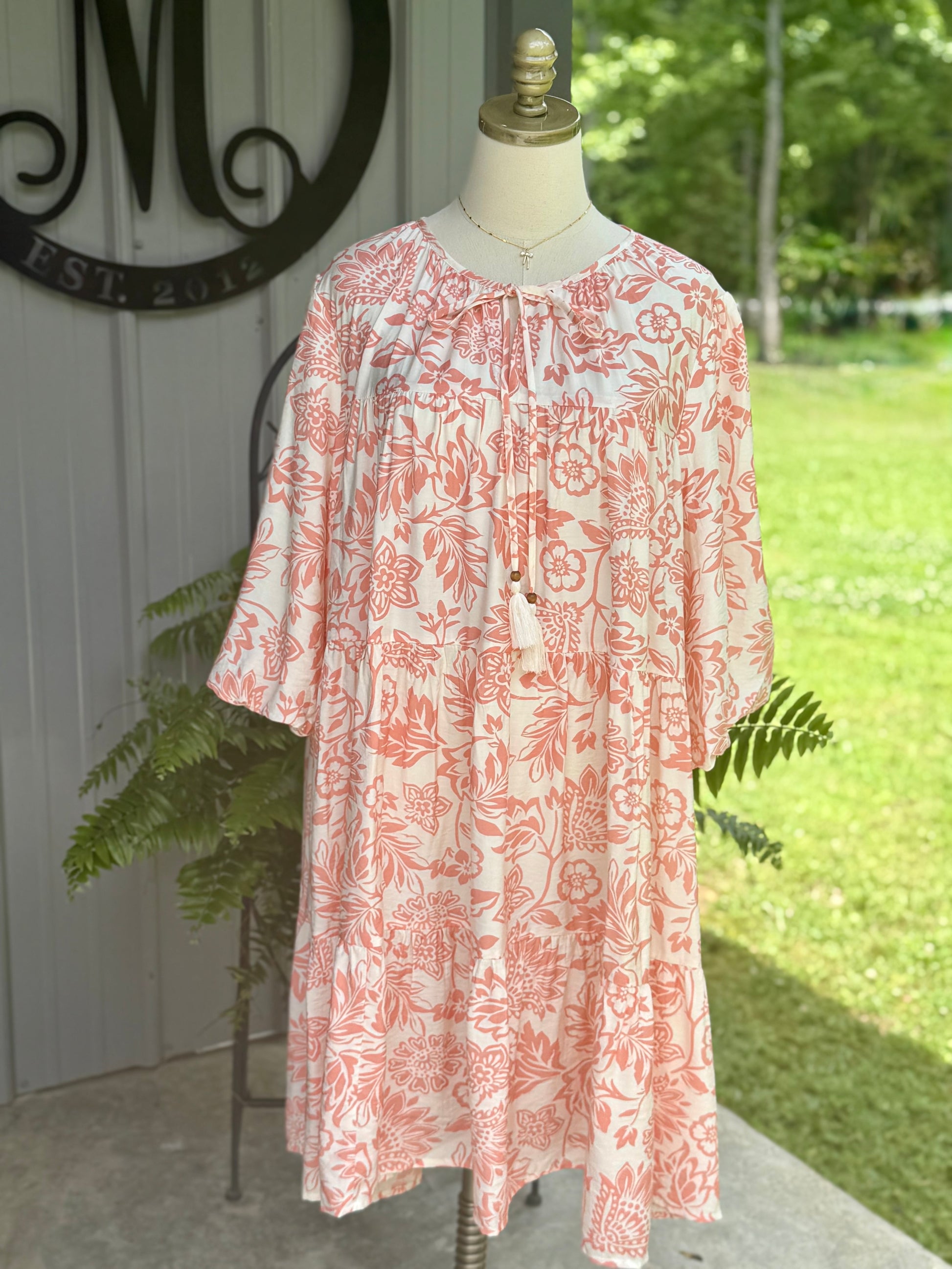 Paisley Boho Printed Baby Doll Dress - Milly's Boutique
