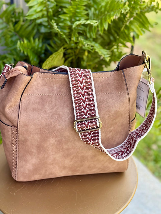 Penny 2-in-1 Bucket Bag with Guitar Strap - Milly's Boutique