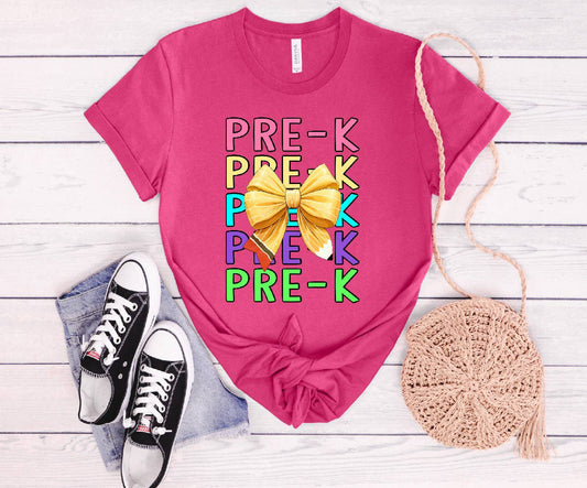 Pre-K Bow Youth Tee - Milly's Boutique