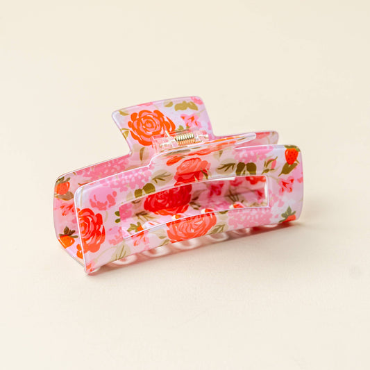 Rose Garden Claw Clip - Milly's Boutique