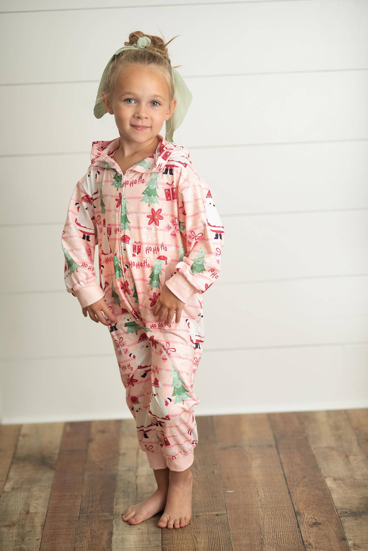 Santa Zip Hoodie Onesie - Milly's Boutique
