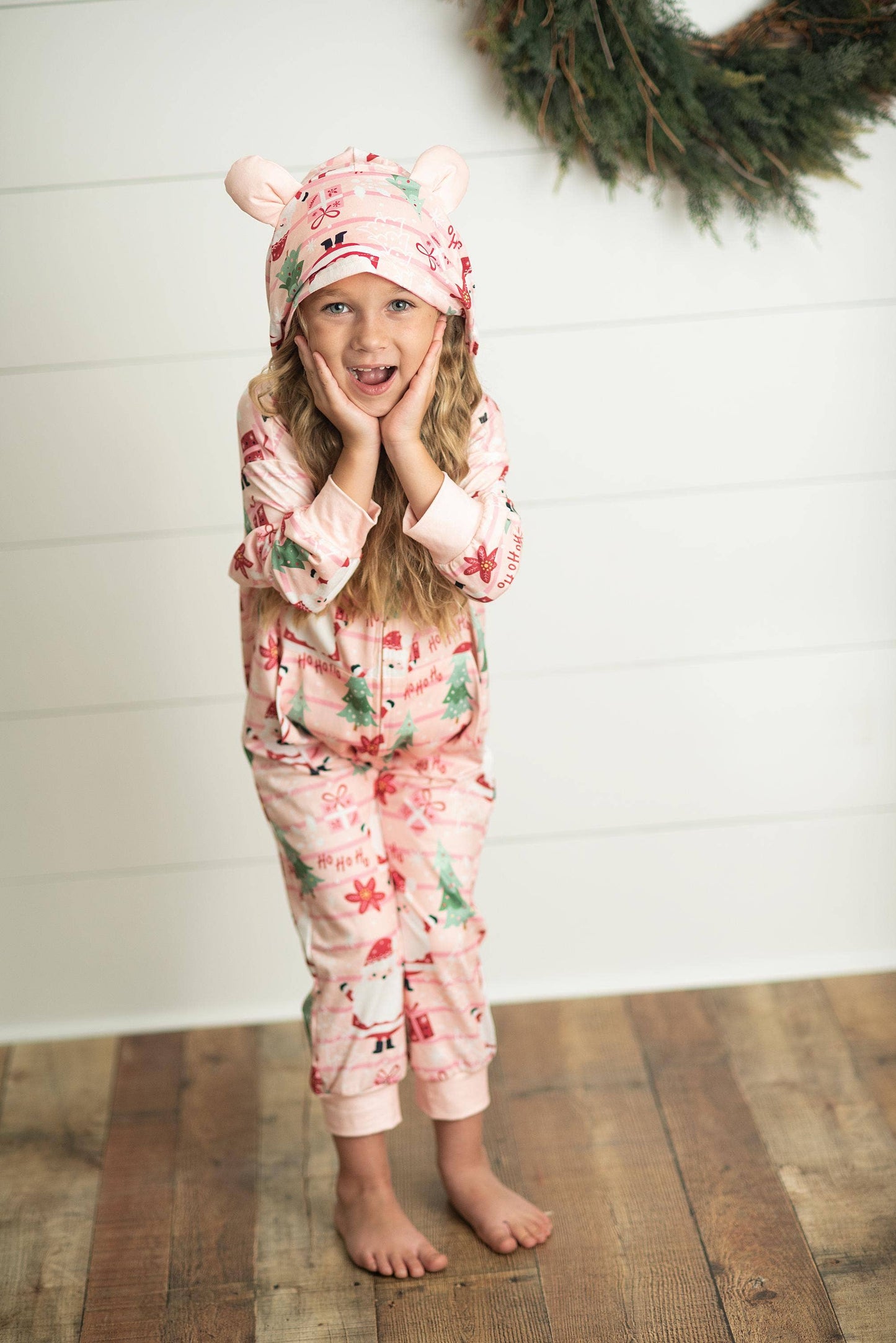 Santa Zip Hoodie Onesie - Milly's Boutique