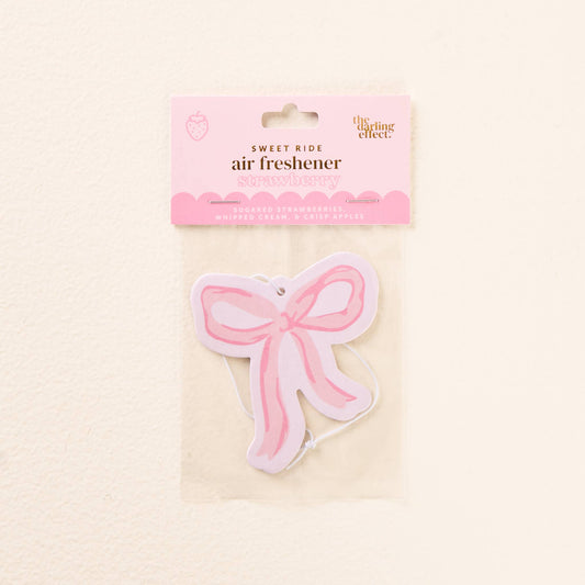 Sweet Ride Car Air Freshener-Bow Pink - Milly's Boutique