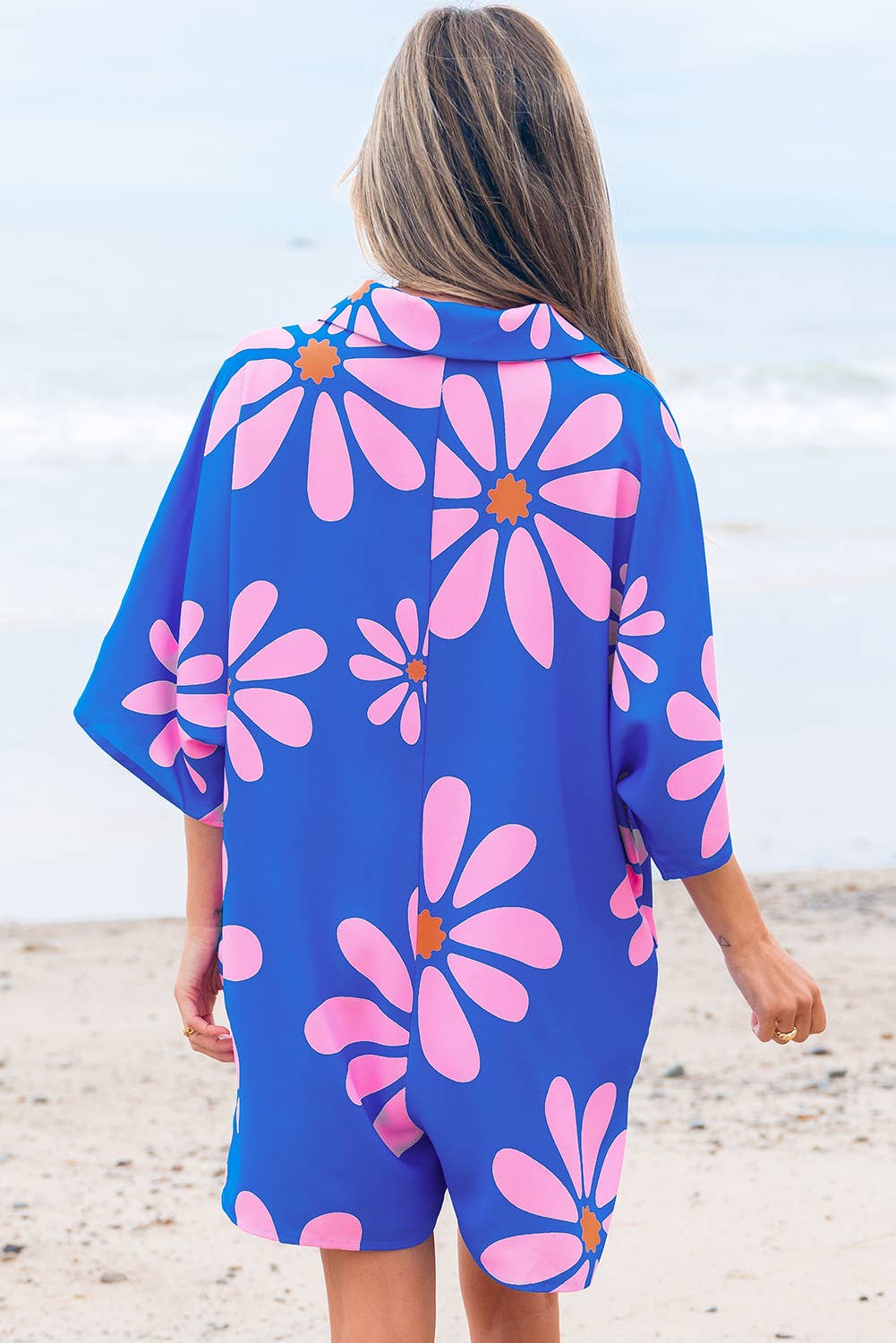 The Daisy Shirt Collar Button Front Romper - Milly's Boutique