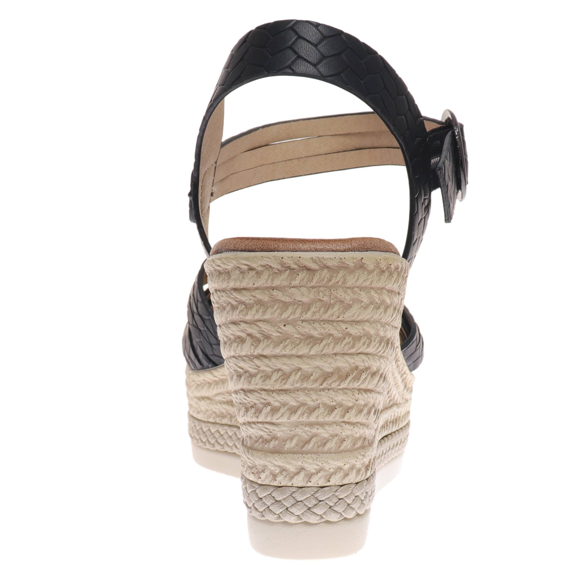 The Espadrille Wedge - Black - Milly's Boutique