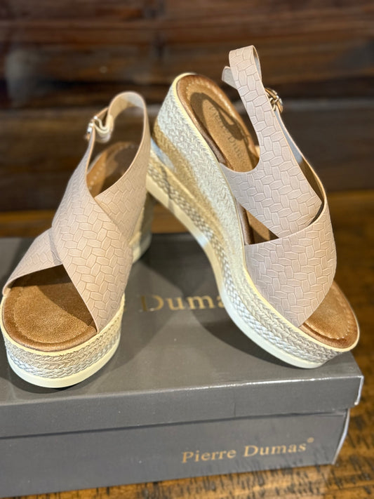 The Espadrille Wedge - Taupe - Milly's Boutique