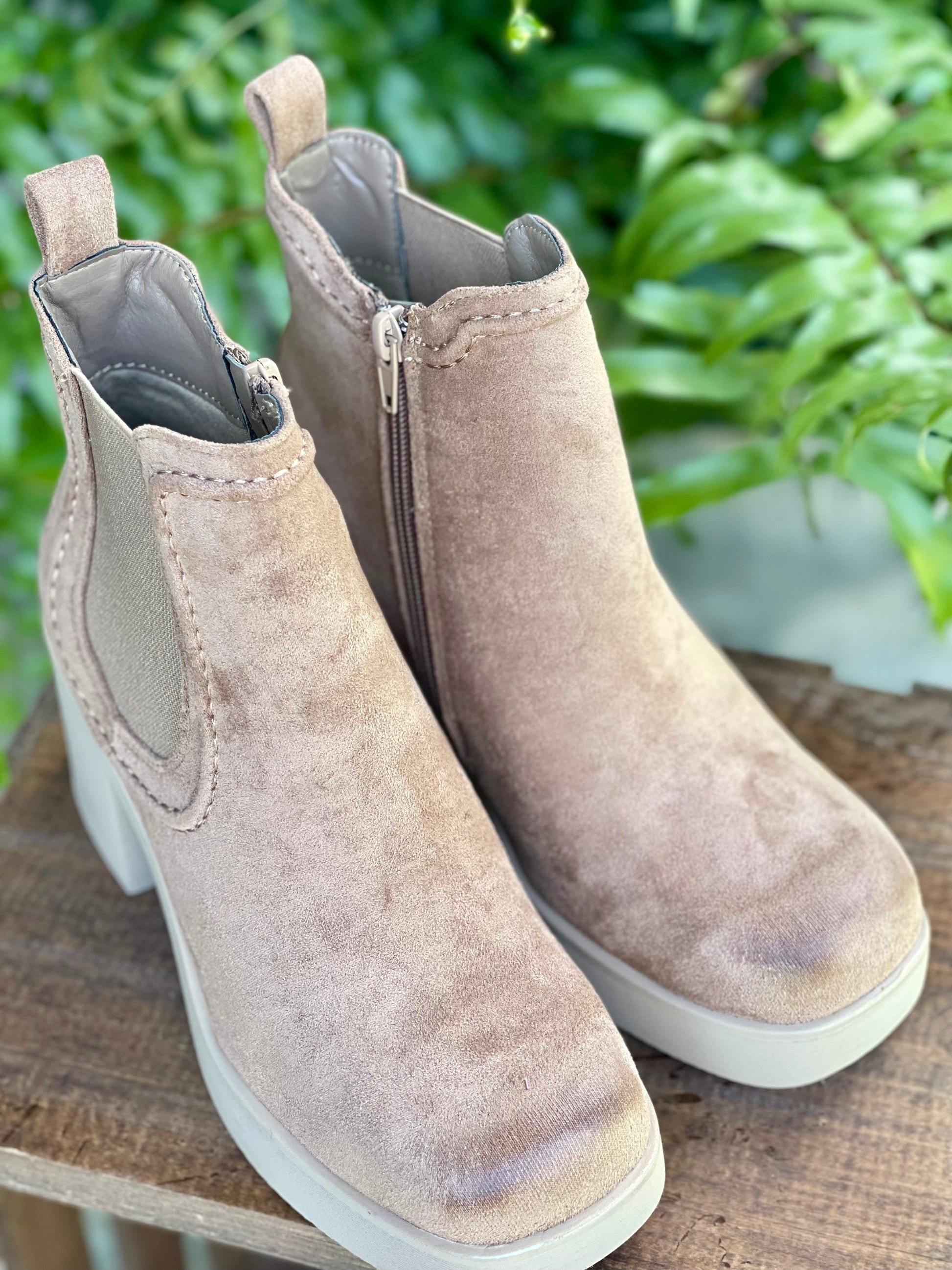 The Garnet Platform Bootie - Milly's Boutique