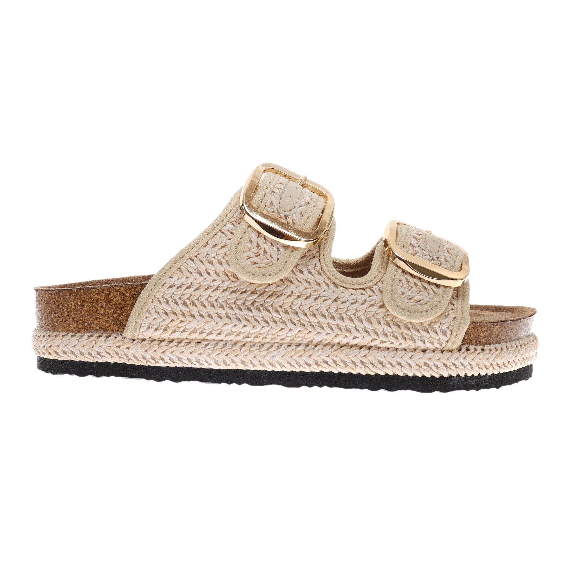 The Joan Double Buckle Sandal - Milly's Boutique