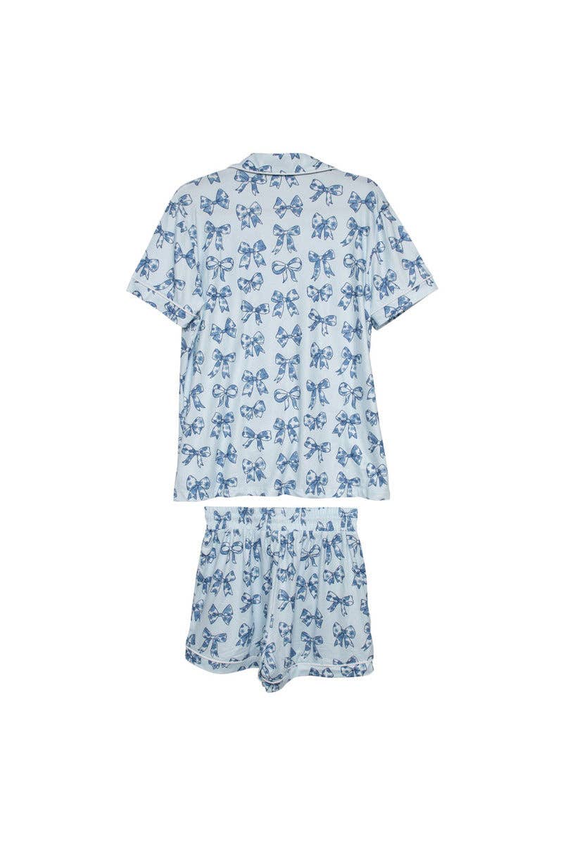 Toile Print Coquette Bows Pajamas - Milly's Boutique