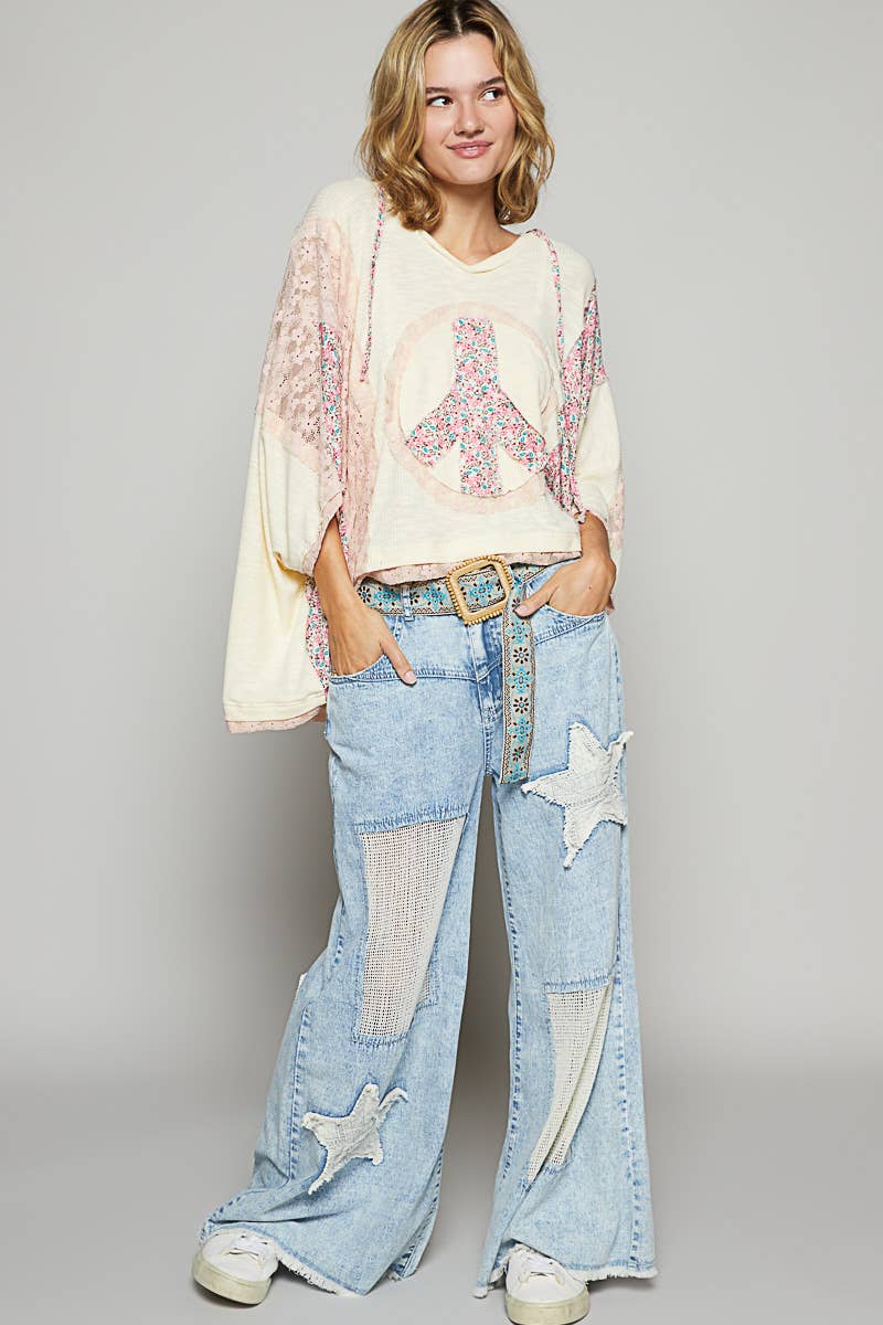 Valerie Hooded Peace Top - Milly's Boutique