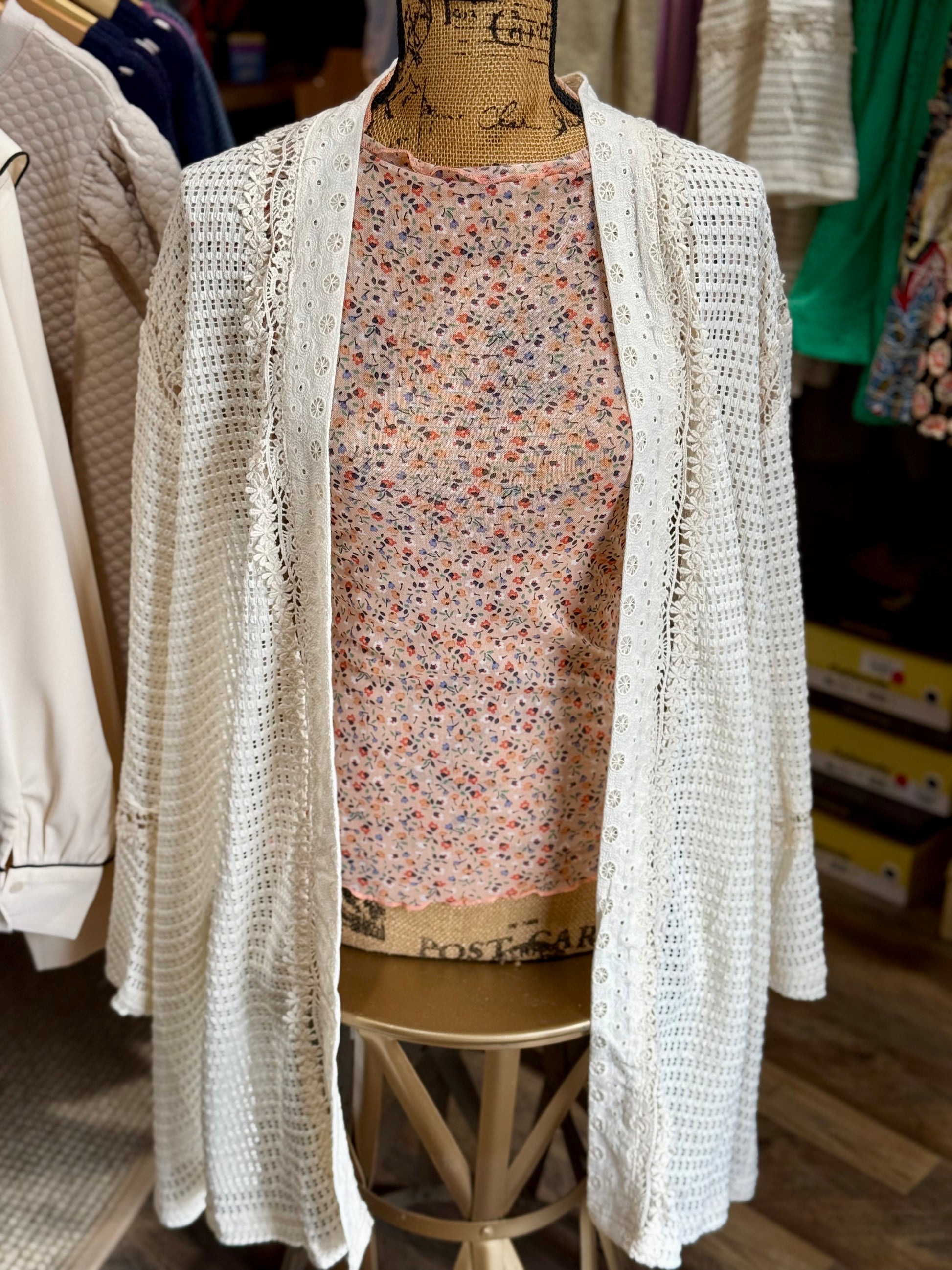 Vintage Washed Cardigan - Milly's Boutique