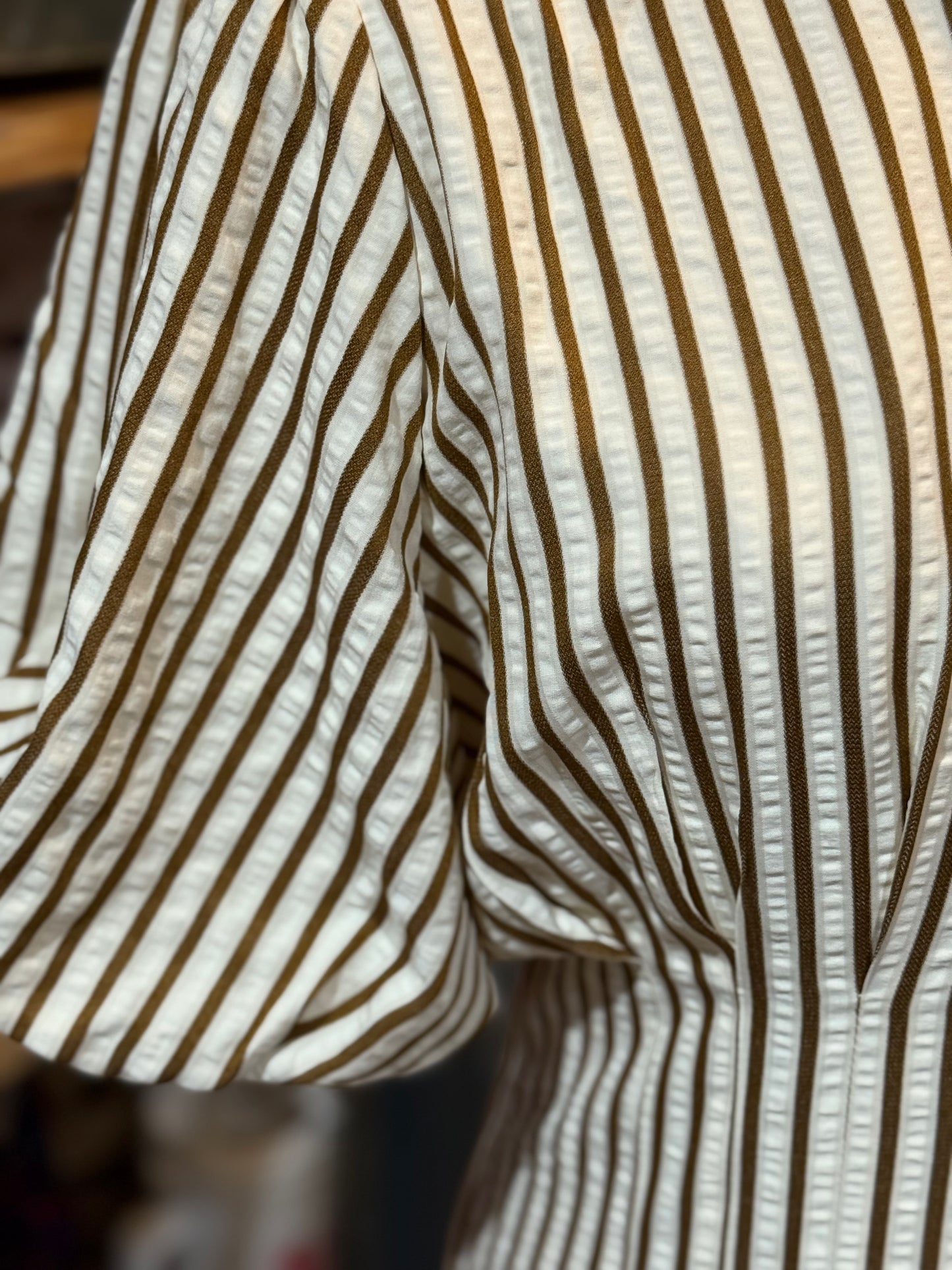 Willow Button Down Striped Midi Dress - Milly's Boutique