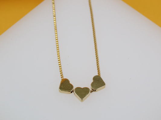 18K Gold Filled Dainty Heart Box Chain - Milly's Boutique