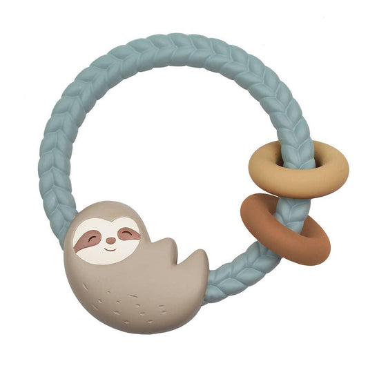 Itzy Ritzy - NEW Sloth Ritzy Rattle™ Silicone Teether - Milly's Boutique