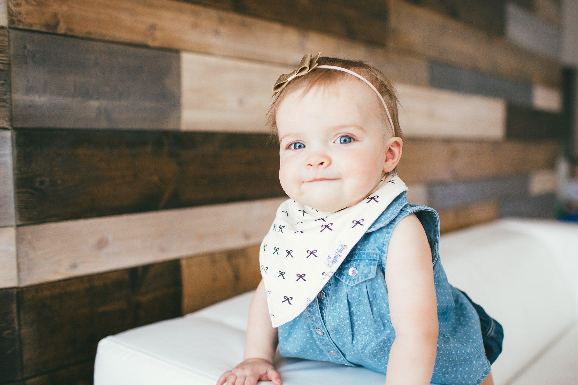 Copper Pearl Baby Bandana Bibs - PARIS - Milly's Boutique