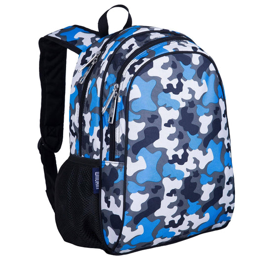Blue Camo Backpack - 15 Inch - Milly's Boutique