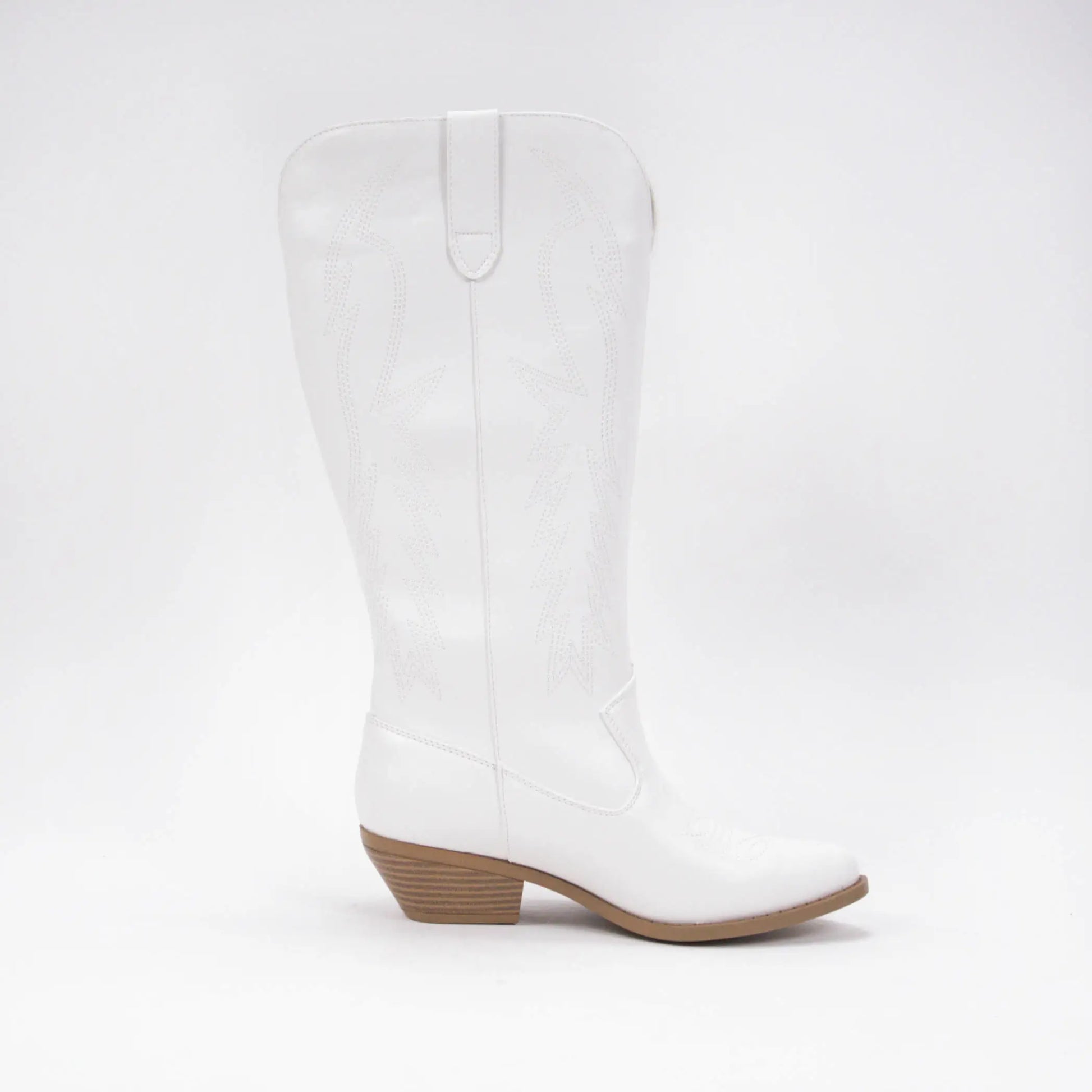 The Cowboy Western Boot - WHITE - Milly's Boutique