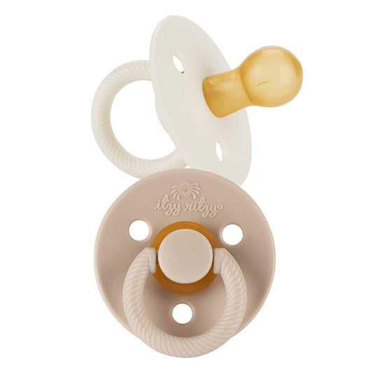 Itzy Ritzy Soother™ Neutral Natural Rubber Pacifier Set - Milly's Boutique